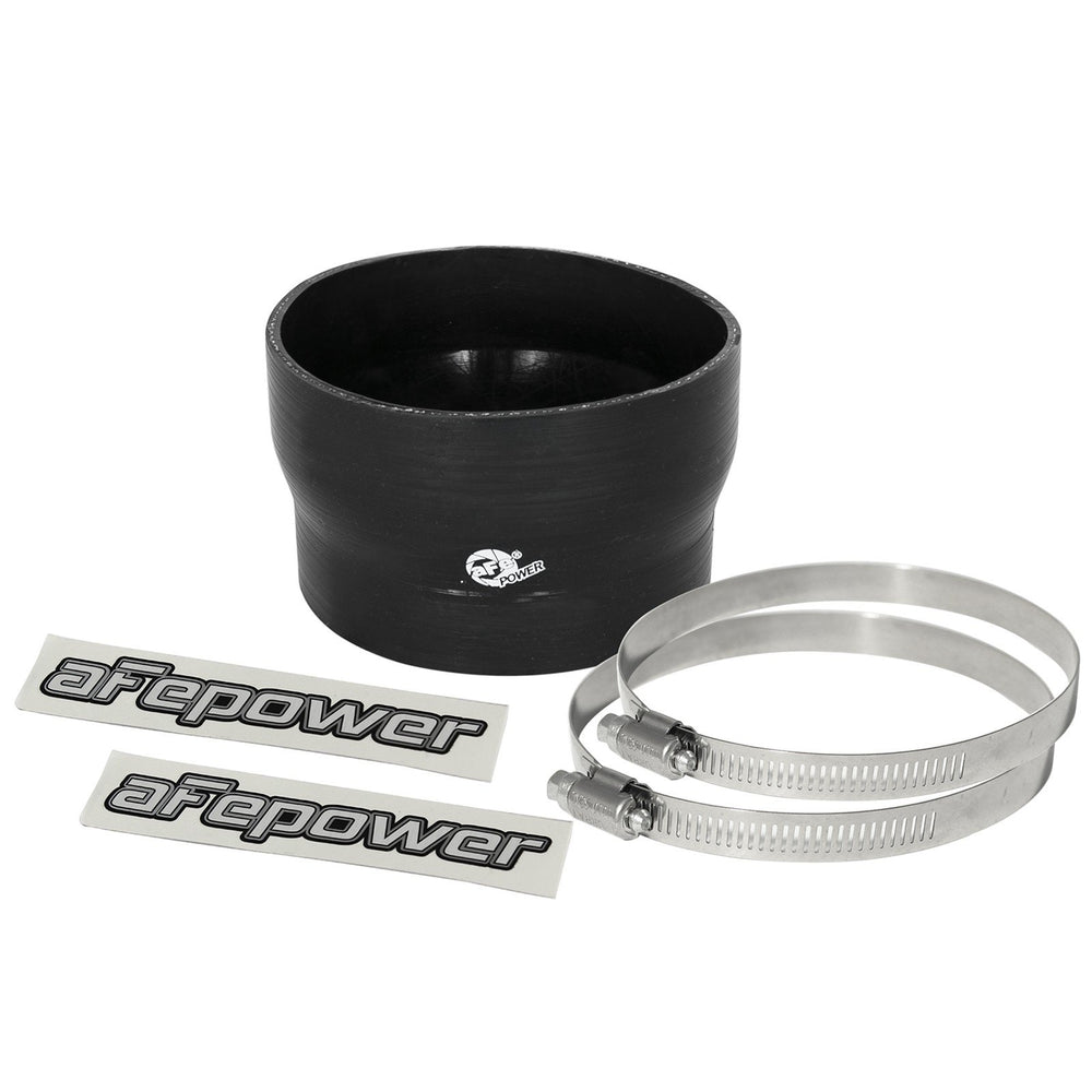 aFe Power Magnum Force Cold Air Intake System Spare Parts Kit (3-7/8 IN ID to 3-1/2 IN) ID x 2-1/2 IN L Straight Reducing Coupler - Black