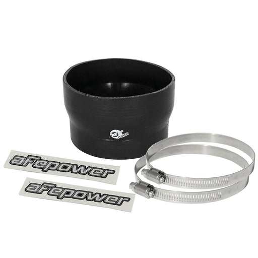 aFe Power Magnum Force Cold Air Intake System Spare Parts Kit (3-7/8 IN ID to 3-1/2 IN) ID x 2-1/2 IN L Straight Reducing Coupler - Black