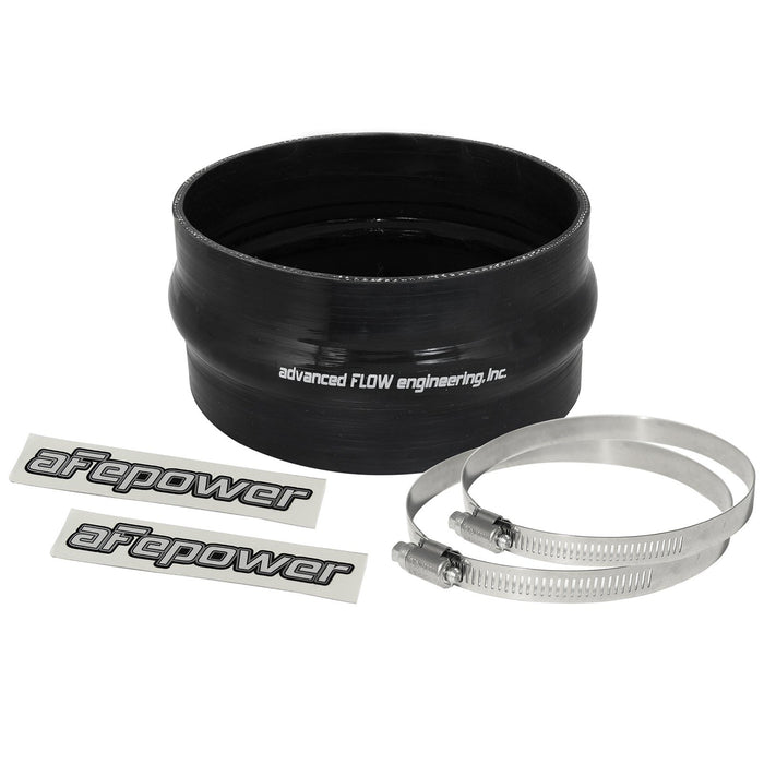 aFe Power Magnum Force Cold Air Intake System Spare Parts Kit (6 IN ID x 3 IN L) Straight Coupler w/ Hump - Black