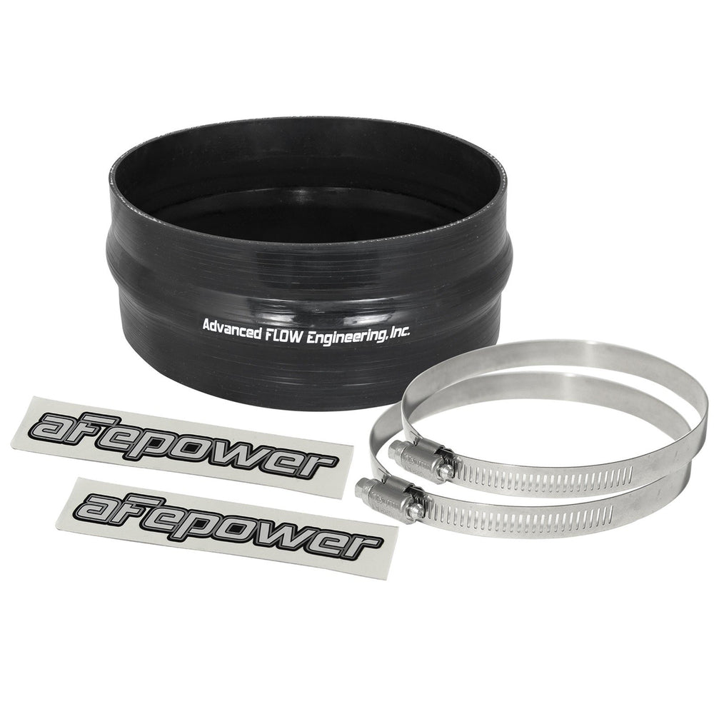 aFe Power Magnum Force Cold Air Intake System Spare Parts Kit (6-1/4 IN ID x 2-3/4 IN L) Straight Coupler w/ Hump - Black