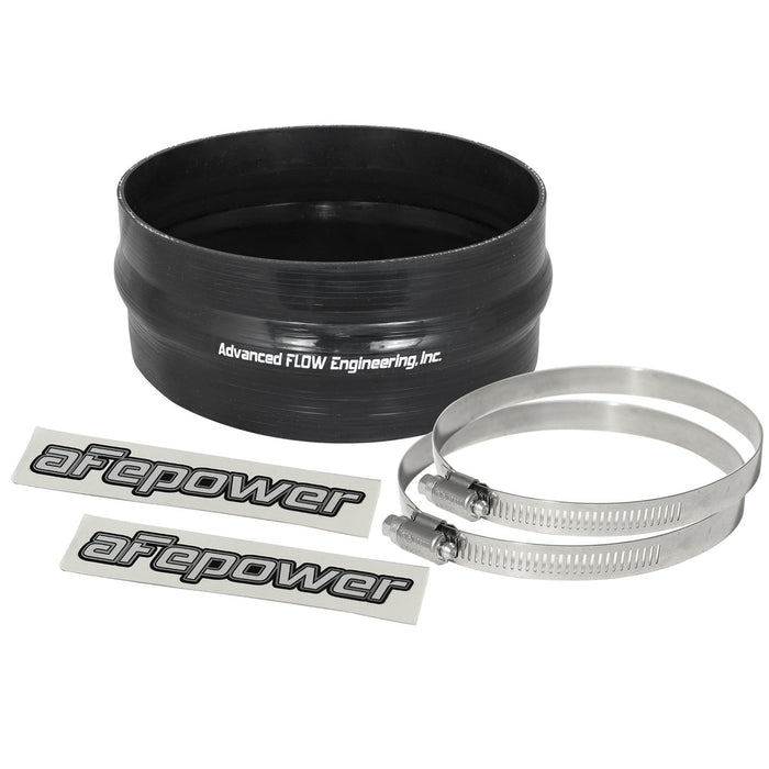 aFe Power Magnum Force Cold Air Intake System Spare Parts Kit (6-1/4 IN ID x 2-3/4 IN L) Straight Coupler w/ Hump - Black