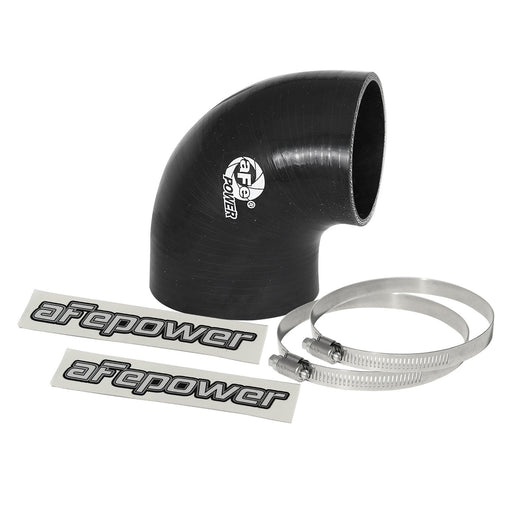 aFe Power Magnum Force Cold Air Intake System Spare Parts Kit (3-1/2 IN ID to 3 IN ID x 90 Deg.) Elbow Reducing Coupler - Black