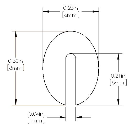 aFe Power Magnum Force Cold Air Intake Replacement Edge Trim Kit 1/16 IN X 36 IN L