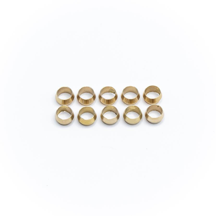 DeatschWerks Replacement Hard Line Compression Olives, 5/16" (Pack of 10)