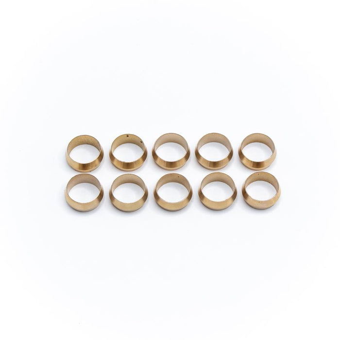 DeatschWerks Replacement Hard Line Compression Olives, 1/2" (Pack of 10)