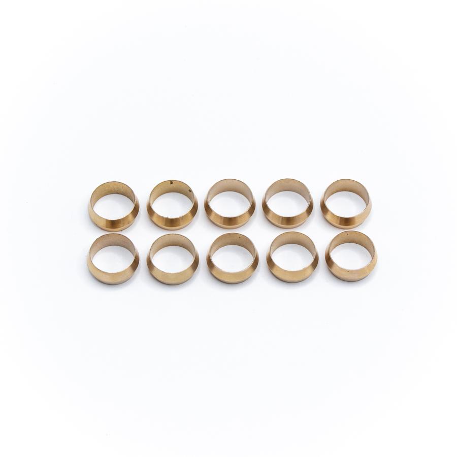 DeatschWerks Replacement Hard Line Compression Olives, 1/2" (Pack of 10)