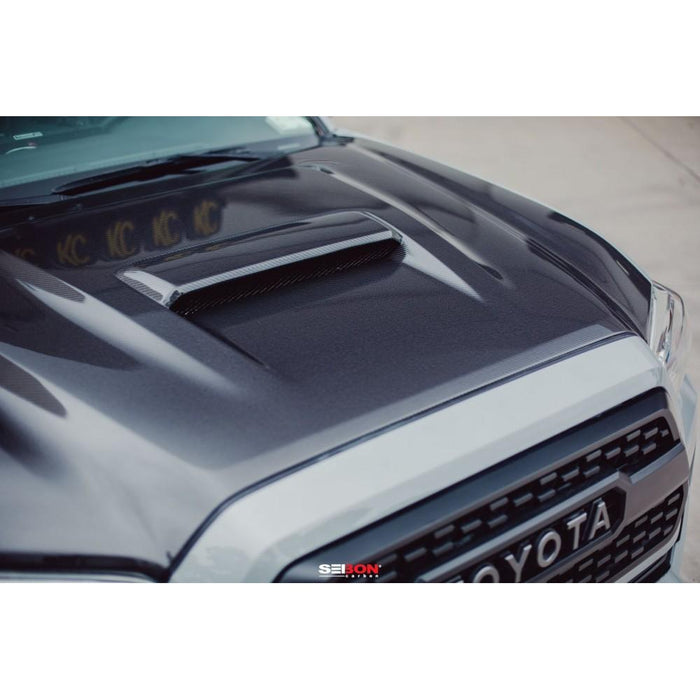 Seibon TR-Style Carbon Fiber Hood For 2016-2020 Toyota Tacoma