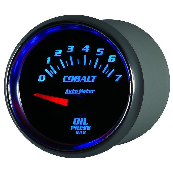 AutoMeter Cobalt 52mm 07 BAR Short Sweep Electric Oil Pressure Gauge