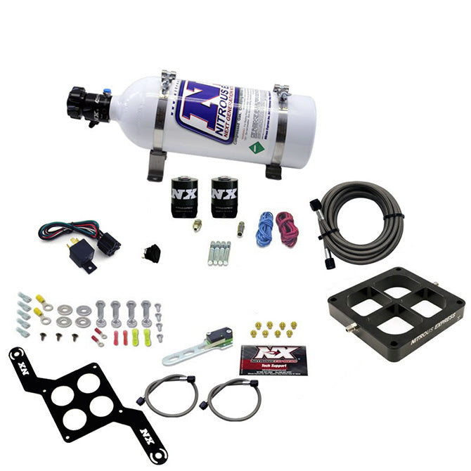 Nitrous Express Dominator Single Entry Billet Crossbar Pro-Power Nitrous Kit (100-500HP) w/o Bottle