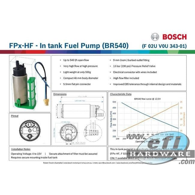 Fuel Lab Bosch 500 LPH Lift Pump