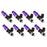 Injector Dynamics 1700cc Injectors - 60mm Length - 14mm Purple Top - 14mm Lower O-Ring (Set of 8) Ford Mustang GT 05-10