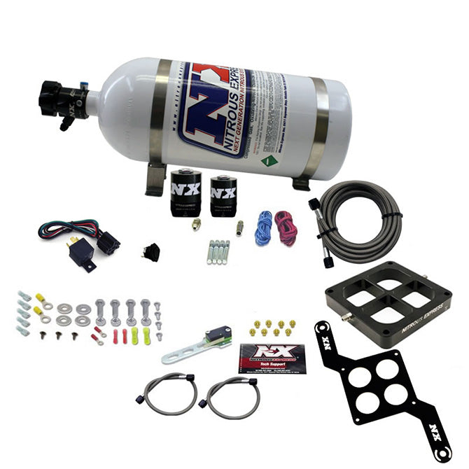Nitrous Express Dominator Single Entry Billet Crossbar RNC Nitrous Kit (250-750HP) w/o Bottle