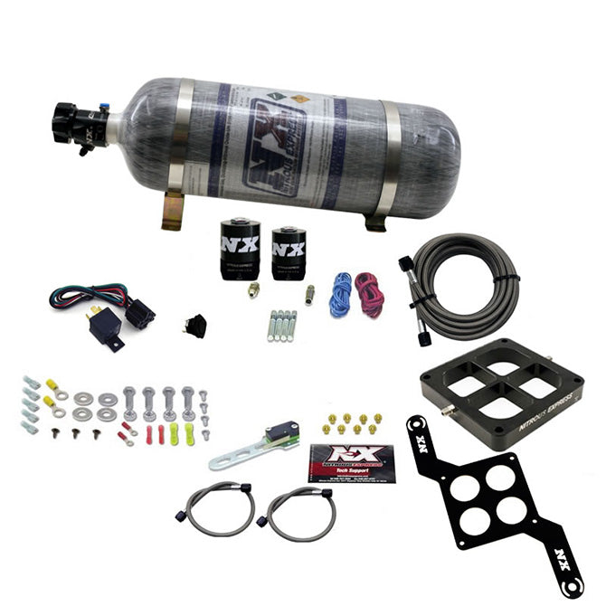 Nitrous Express Dominator Single Entry Billet Crossbar RNC Nitrous Kit (250-750HP) w/o Bottle