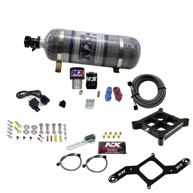 Nitrous Express Single Entry Crossbar RNC .178 4150 Flange Nitrous Kit (250-650HP)