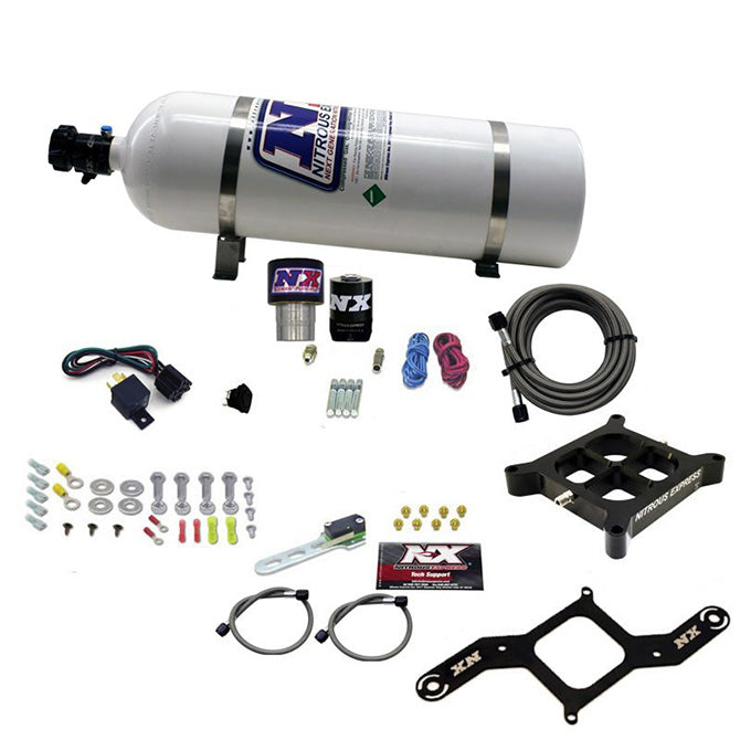Nitrous Express Single Entry Crossbar RNC .178 4150 Flange Nitrous Kit (250-650HP)