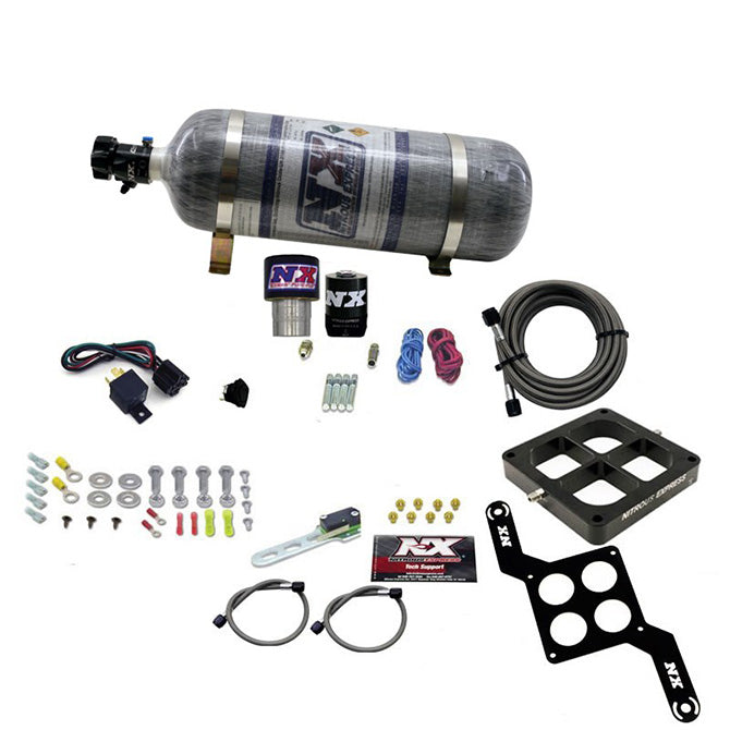 Nitrous Express Single Entry Crossbar RNC .178 4150 Flange Nitrous Kit (250-650HP)