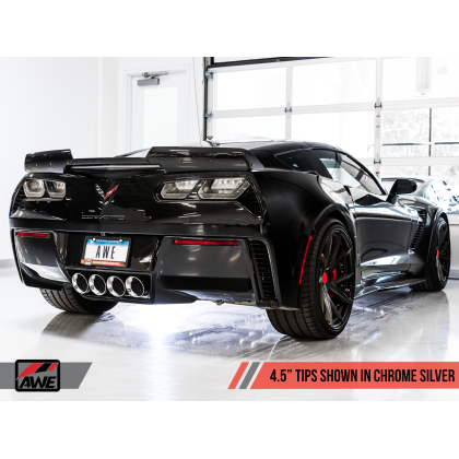 AWE Tuning 14-19 Chevy Corvette C7 Z06/ZR1 (w/o AFM) Touring Edition Axle-Back Exhaust w/Chrome Tips