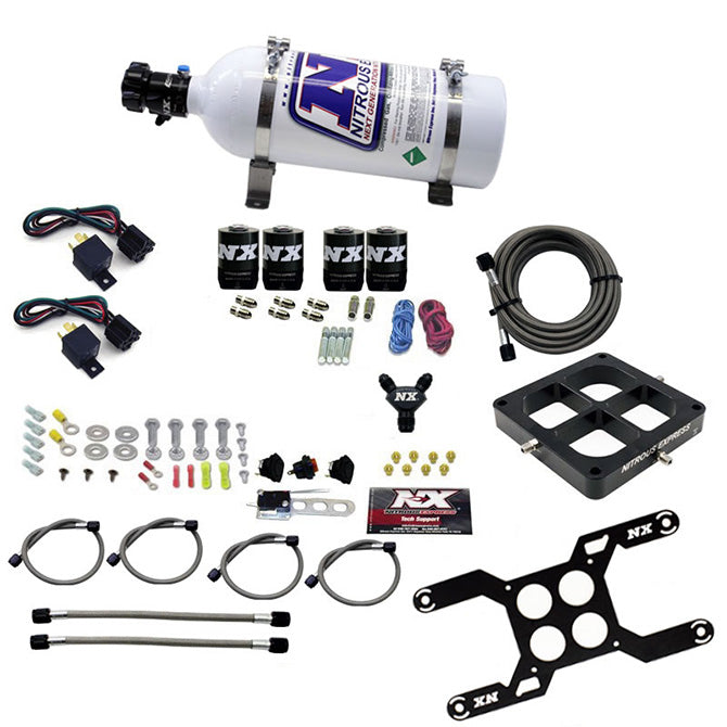 Nitrous Express Dominator Dual Stage Billit Crossbar Nitrous Kit (50-300 & 100-500HP) w/o Bottle