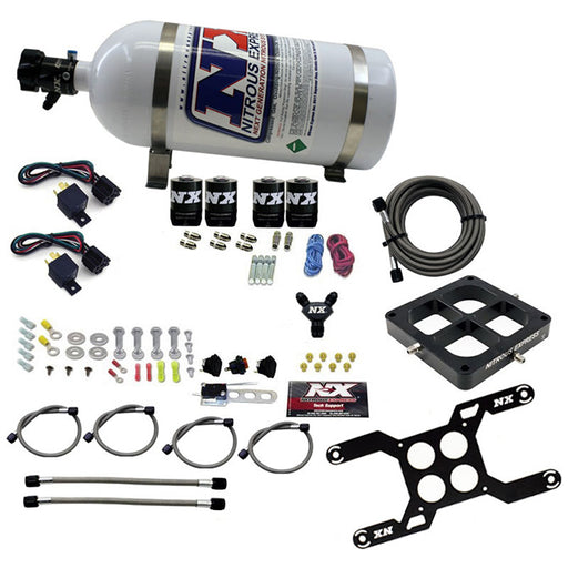 Nitrous Express Dominator Dual Stage Billit Crossbar Nitrous Kit (50-300 & 100-500HP) w/o Bottle