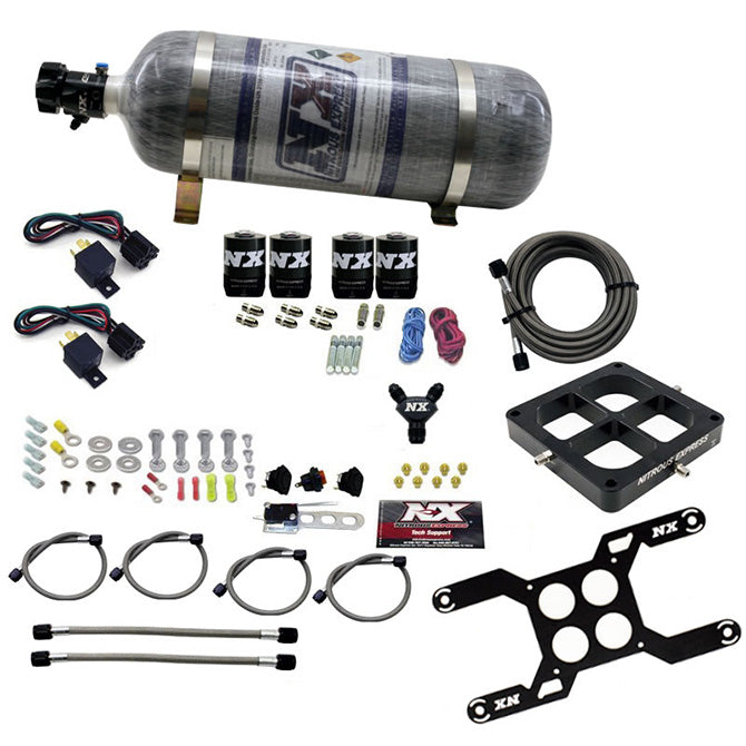 Nitrous Express Dominator Dual Stage Billit Crossbar Nitrous Kit (50-300 & 100-500HP) w/o Bottle