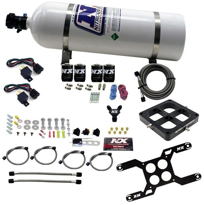 Nitrous Express Dominator Dual Stage Billit Crossbar Nitrous Kit (50-300 & 100-500HP) w/o Bottle