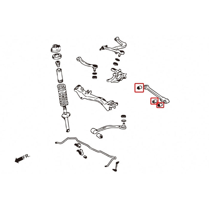 Hardrace Rear Lower Arm Bush Mitsubishi, Lancer Evo, CT9A