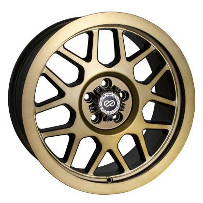 Enkei Matrix 17x8 6x139.7 30mm Offset 93.1mm Bore Brushed Gold Wheel