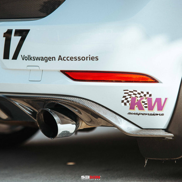 Seibon MB-Style Carbon Fiber Rear Lip for 2018-2020 Volkswagen Golf GTI