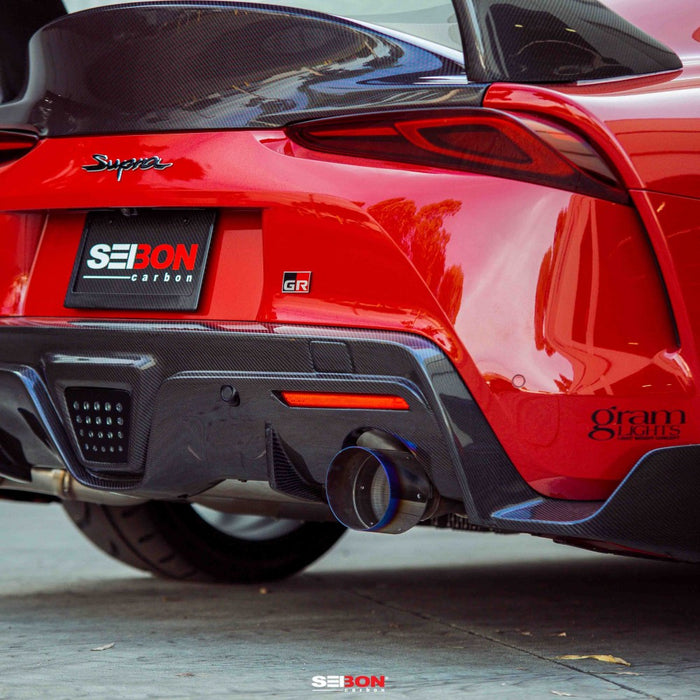 Seibon Carbon Fiber Rear Diffuser For 2020-2021 Toyota GR Supra