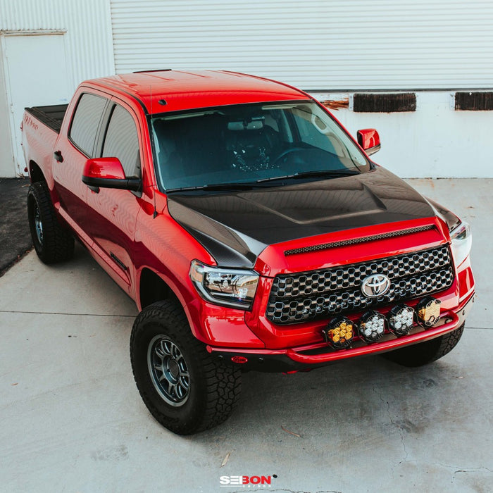 Seibon OEM-Style Carbon Fiber Hood For 2014-2020 Toyota Tundra