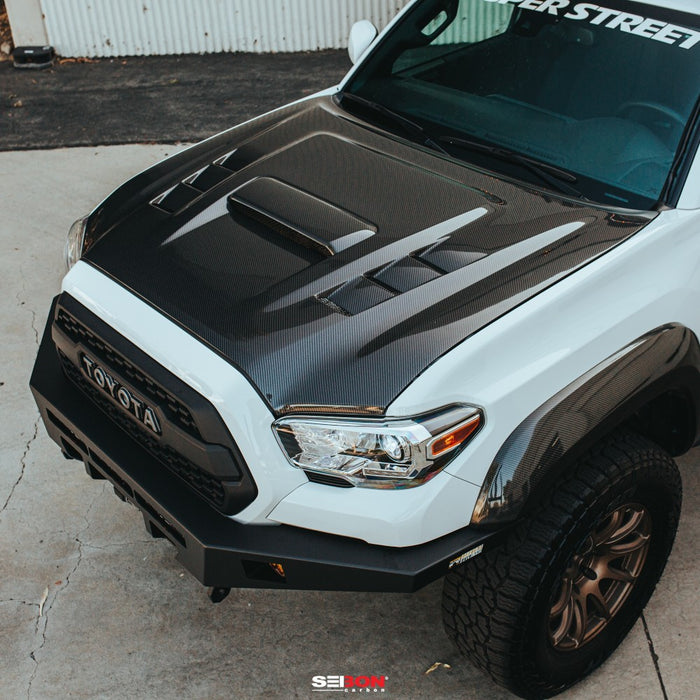 Seibon TS-Style Carbon Fiber Hood For 2016-2020 Toyota Tacoma