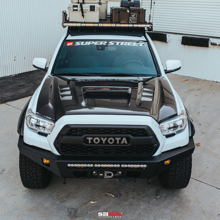 Seibon TS-Style Carbon Fiber Hood For 2016-2020 Toyota Tacoma