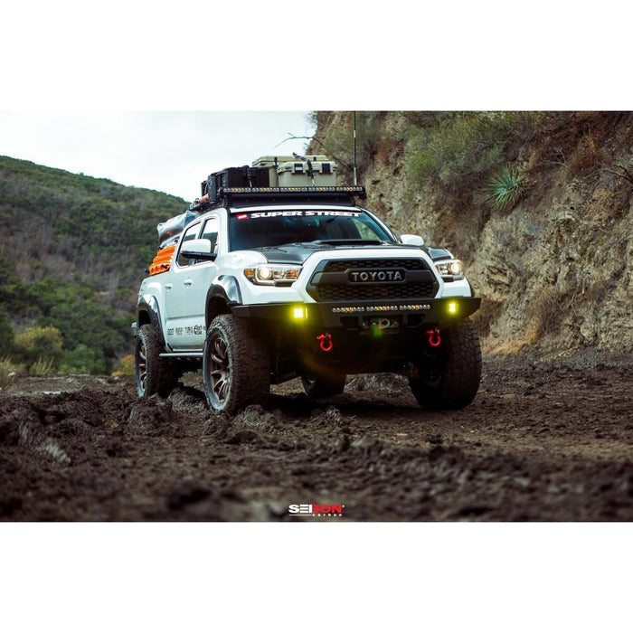 Seibon Carbon Fiber Rear Fender Flares For 2016-2020 Toyota Tacoma