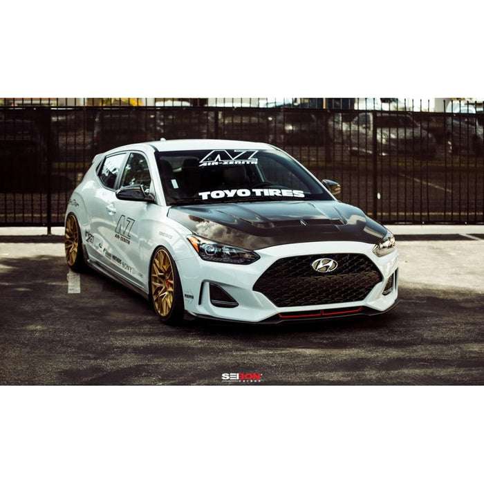 Seibon VT-Style Carbon Fiber Hood For 2019-2020 Hyundai Veloster / Veloster N