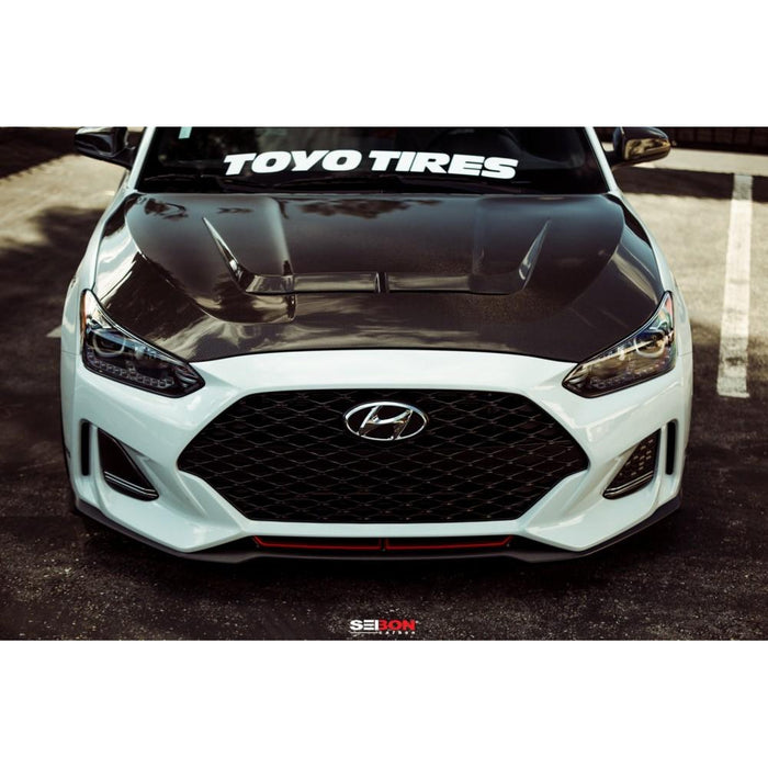 Seibon VT-Style Carbon Fiber Hood For 2019-2020 Hyundai Veloster / Veloster N