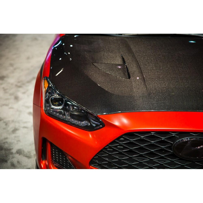 Seibon TS-Style Carbon Fiber Hood For 2019-2020 Hyundai Veloster / Veloster N