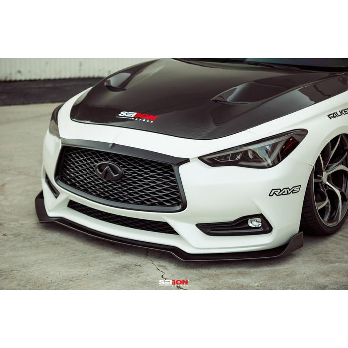 Seibon TSII-Style Carbon Fiber Hood For 2017-2020 Infiniti Q60