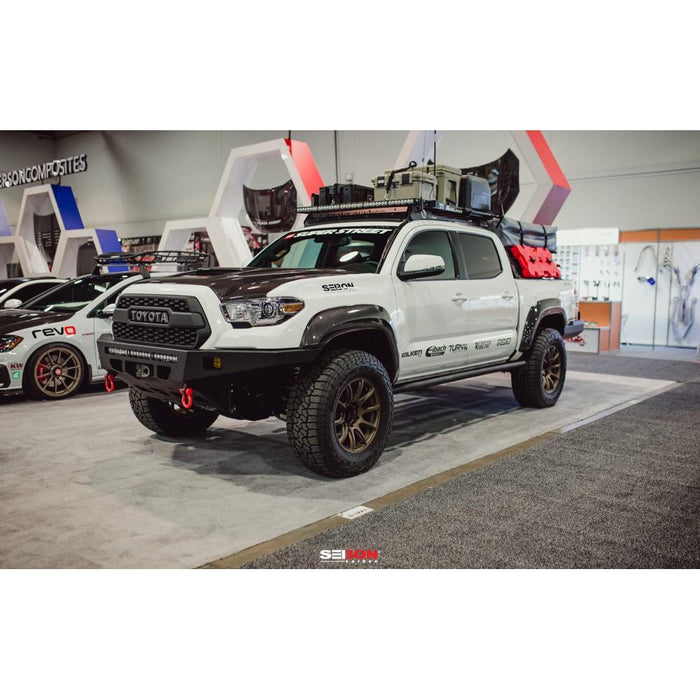 Seibon Carbon Fiber Front Fender Flares For 2016-2020 Toyota Tacoma