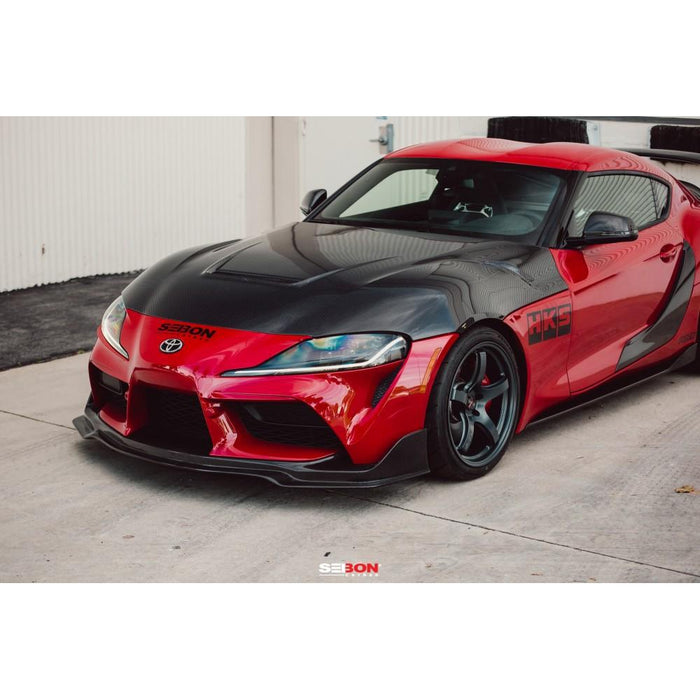 Seibon VS-Style Double-Sided Carbon Fiber Hood For 2020-2021 Toyota GR Supra