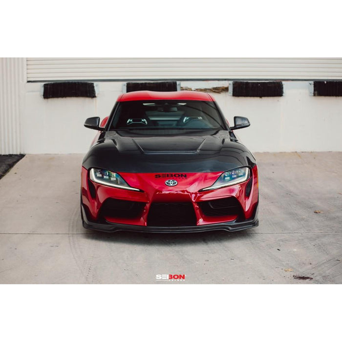 Seibon VS-Style Double-Sided Carbon Fiber Hood For 2020-2021 Toyota GR Supra