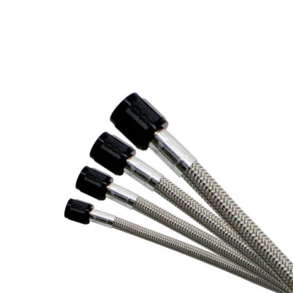 Nitrous Express 6AN 8ft Stainless Steel Braided Hose - Black