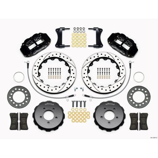 Wilwood Narrow Superlite 6R Front Hat Kit 12.88in Drilled 2005-Up Mazda Miata w/ Lines