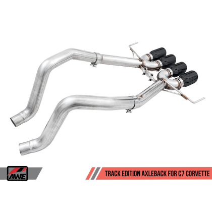 AWE Tuning 14-19 Chevy Corvette C7 Z06/ZR1 (w/o AFM) Track Edition Axle-Back Exhaust w/Black Tips