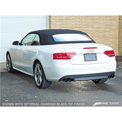 AWE Tuning B8 / B8.5 S5 Cabrio Touring Edition Exhaust - Resonated - Diamond Black Tips