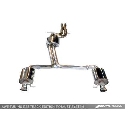 AWE Tuning Audi C7 A7 3.0T Touring Edition Exhaust - Dual Outlet Diamond Black Tips