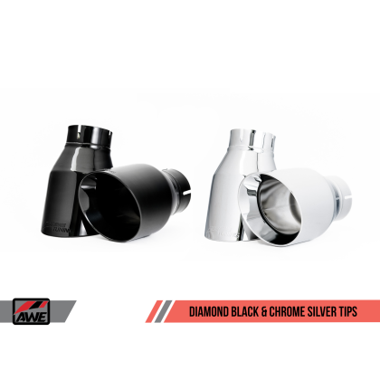 AWE Tuning BMW F22 M235i / M240i Touring Edition Axle-Back Exhaust - Diamond Black Tips (90mm)