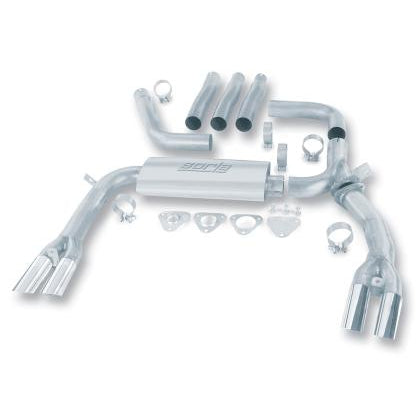 Borla 84-92 Chevrolet Camaro / Pontiac Trans Am 5.0L/5.7L V8 3in Adj SS Cat-Back Exhaust w/ Adapters