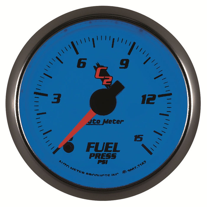 AutoMeter 2-1/16" Fuel Pressure, 0-15 Psi, Stepper Motor, C2