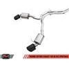 AWE Tuning Audi B9 RS 5 Sportback Touring Edition Exhaust-Non Resonated- Diamond Black RS Style Tips