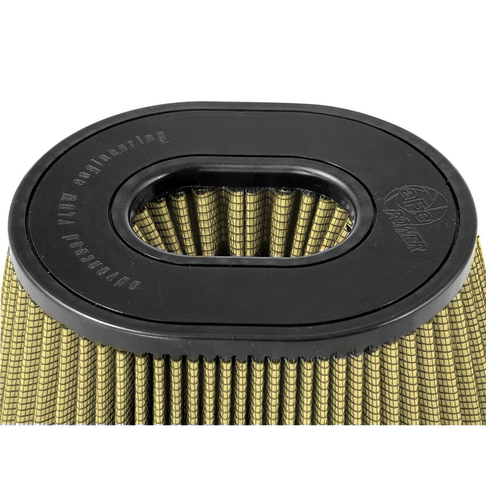aFe Power Magnum Force Intake Replacement Air Filter Media 3-1/4 IN F x (9x6-1/2) IN B x (6-3/4x5-1/2) IN T x 5-3/8 IN H
